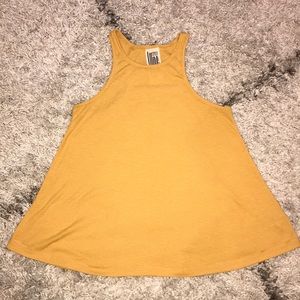 Free People mustard yellow tank
